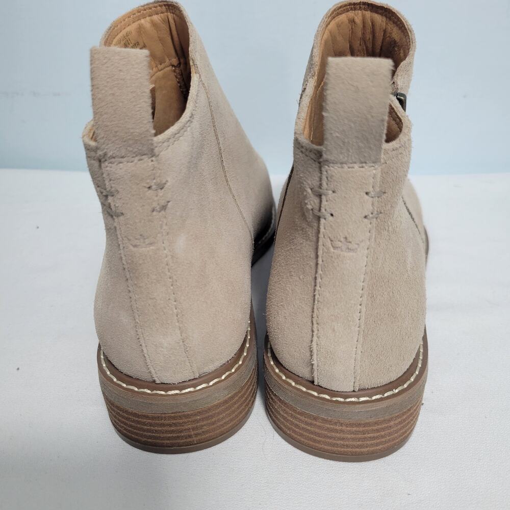 Crown Vintage Women's Beige Ankle Boots Side Zip Size 9.5W 12725-2822 - Picture 4 of 9